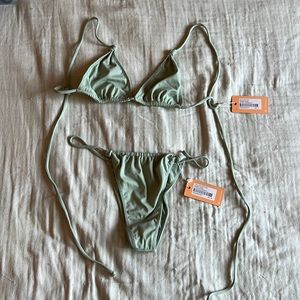 Lahana Swim Tan Lines Top & Bottom Set
